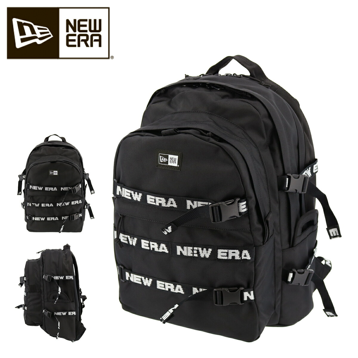 楽天市場 ニューエラ リュック 35l キャリアパック ロゴテープ メンズ レディース New Era リュックサック デイパック バックパック Bef Po10 即日発送 サックスバー 財布バッグ専門店