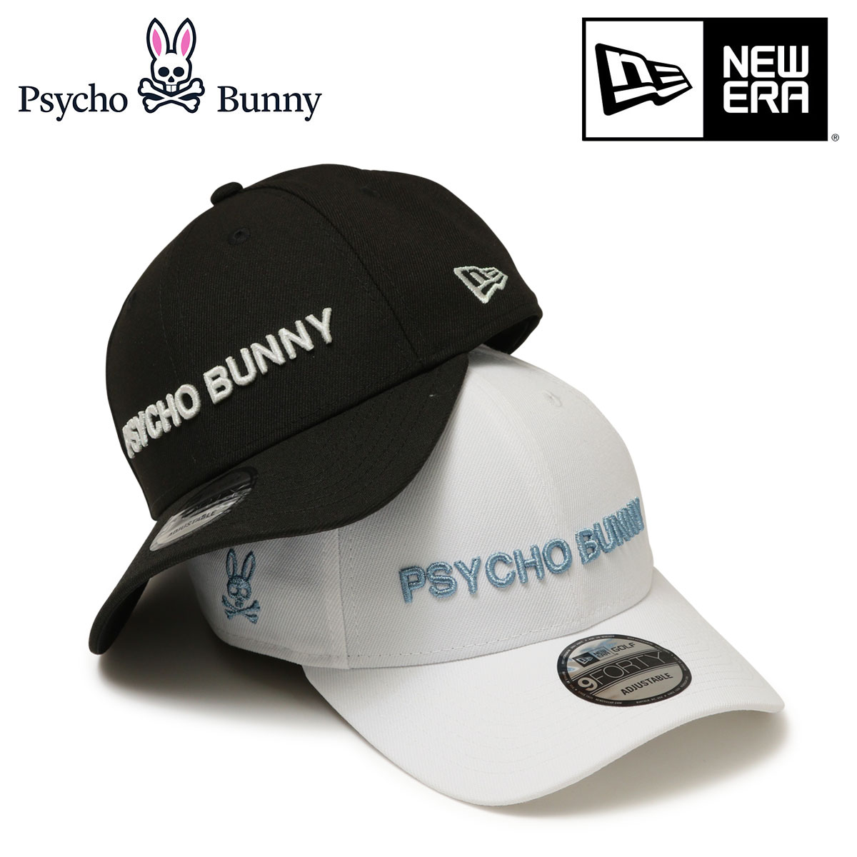 NEW ERA & Psycho Bunnyゴルフラインコラボシリーズ】
