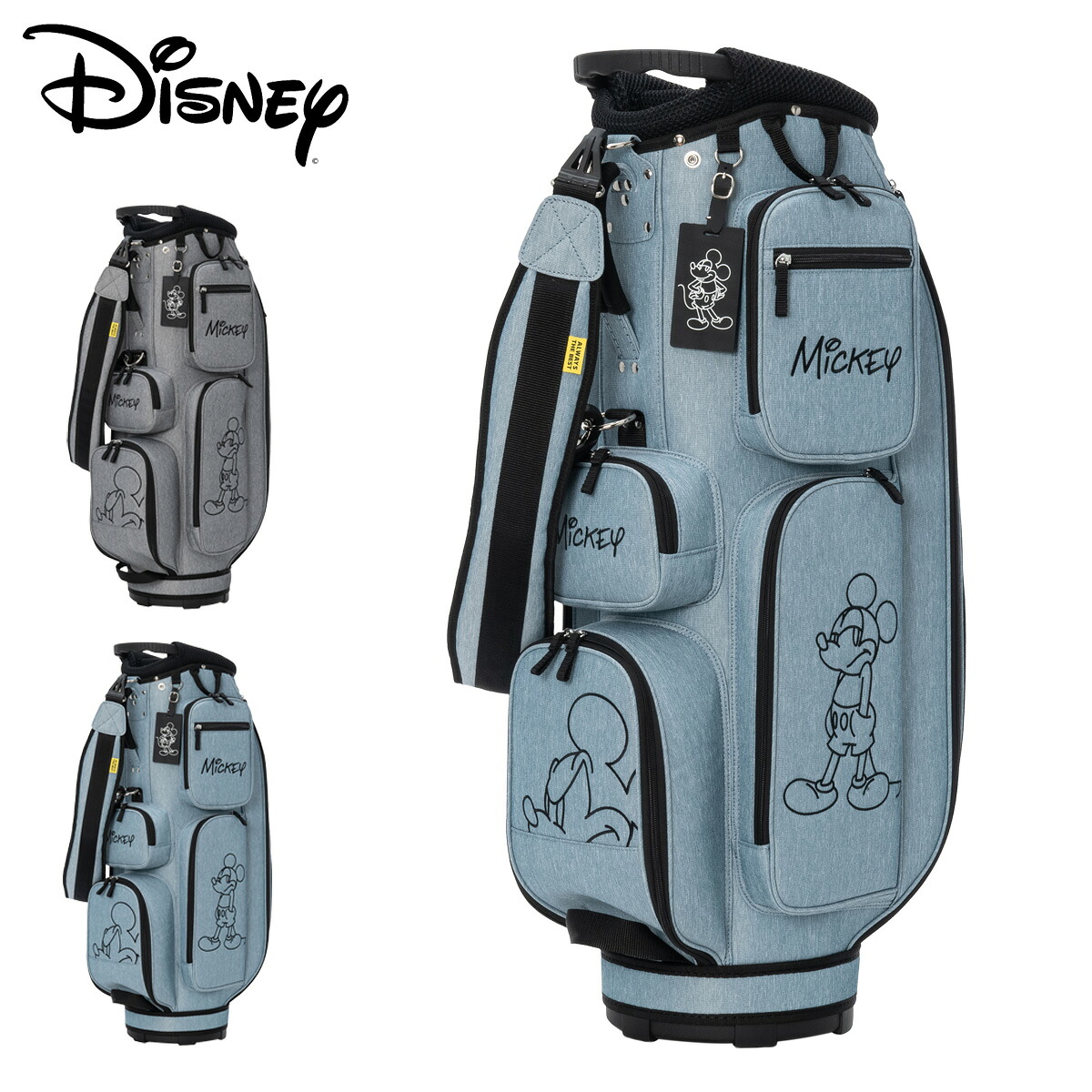 ディズニー ゴルフ ミッキーマウス キャディバッグ 9.0型 46インチ ゴルフバッグ XYMG6SC2 DISNEY GOLF キャラクター ミッキー かわいい[即日発送]｜サックスバー 財布バッグ専門店