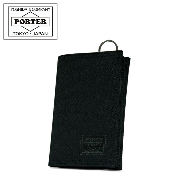 美品 PORTER ポーター dill ブラック 二つ折り財布 S DILL（PORTER） ポーター ディル ウォレット(S) 653-09756 財布