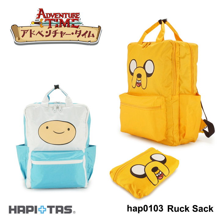 アドベンチャー・タイム リュック HAP0103 ハピタス Adventure Time 旅行バッグ 折りたたみ キャリーオン トラベル 旅行 レディース メンズ [DL10]画像