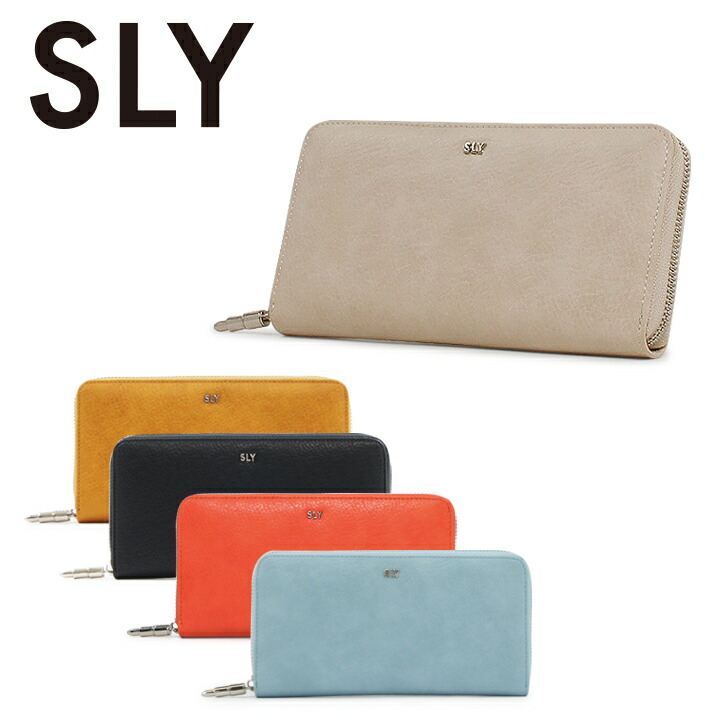 楽天市場 スライ Sly 長財布 ラウンドファスナー レディース S Basic Shrink Po5 Bef サックスバー