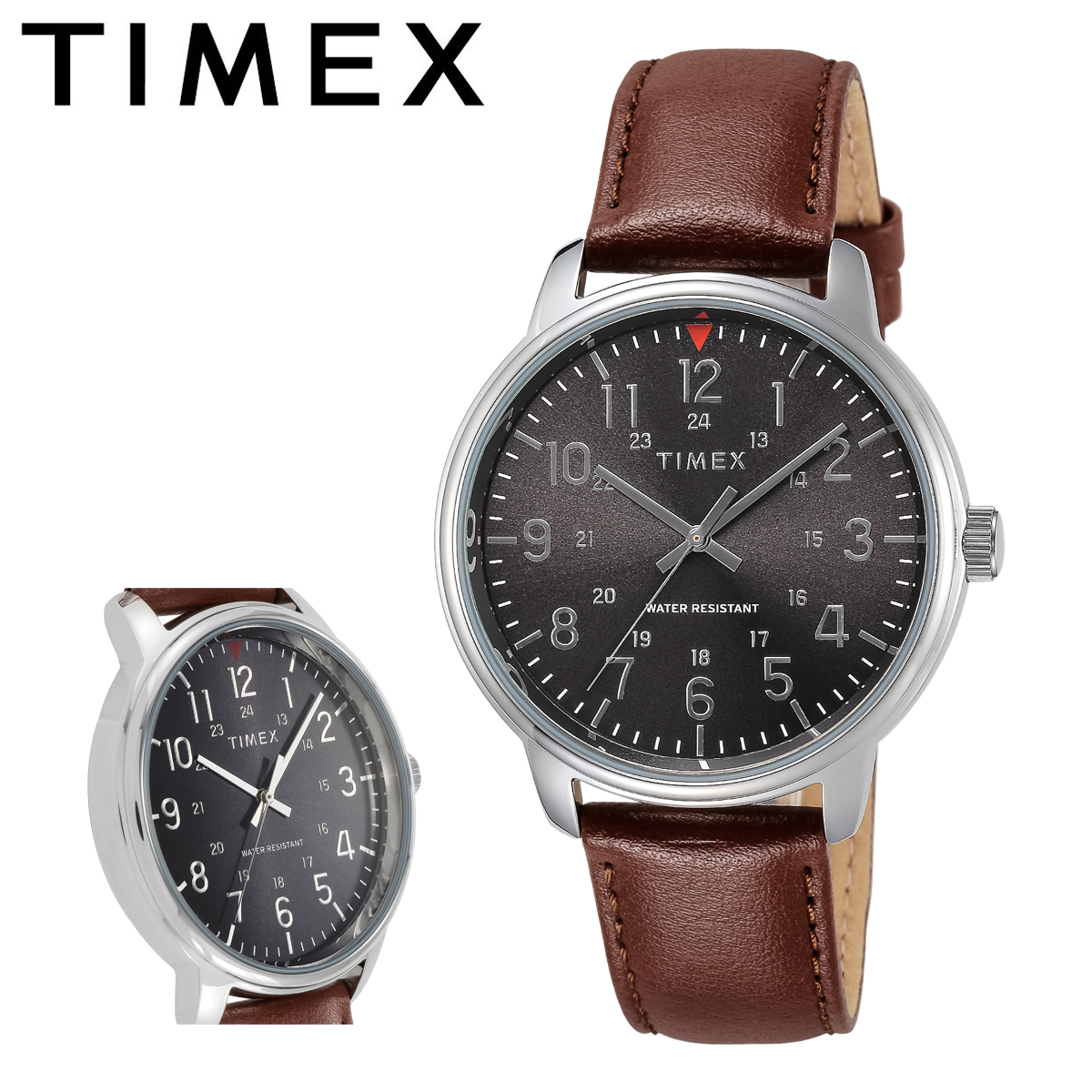 大注目 タイメックス 腕時計 メンズコア Tw2r メンズ Timex ステンレススチール ミネラルガラス レザー Po10 Bef 人気特価激安 Faan Gov Ng