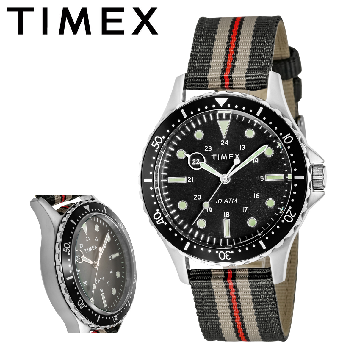 50 Off 最大56 5倍 4 23 金 時 期間限定エントリー タイメックス 腕時計 アライド Tw2u メンズ レディース Timex ステンレススチール ミネラルガラス ファブリック Po10 Bef 初回限定 Neostudio Ge