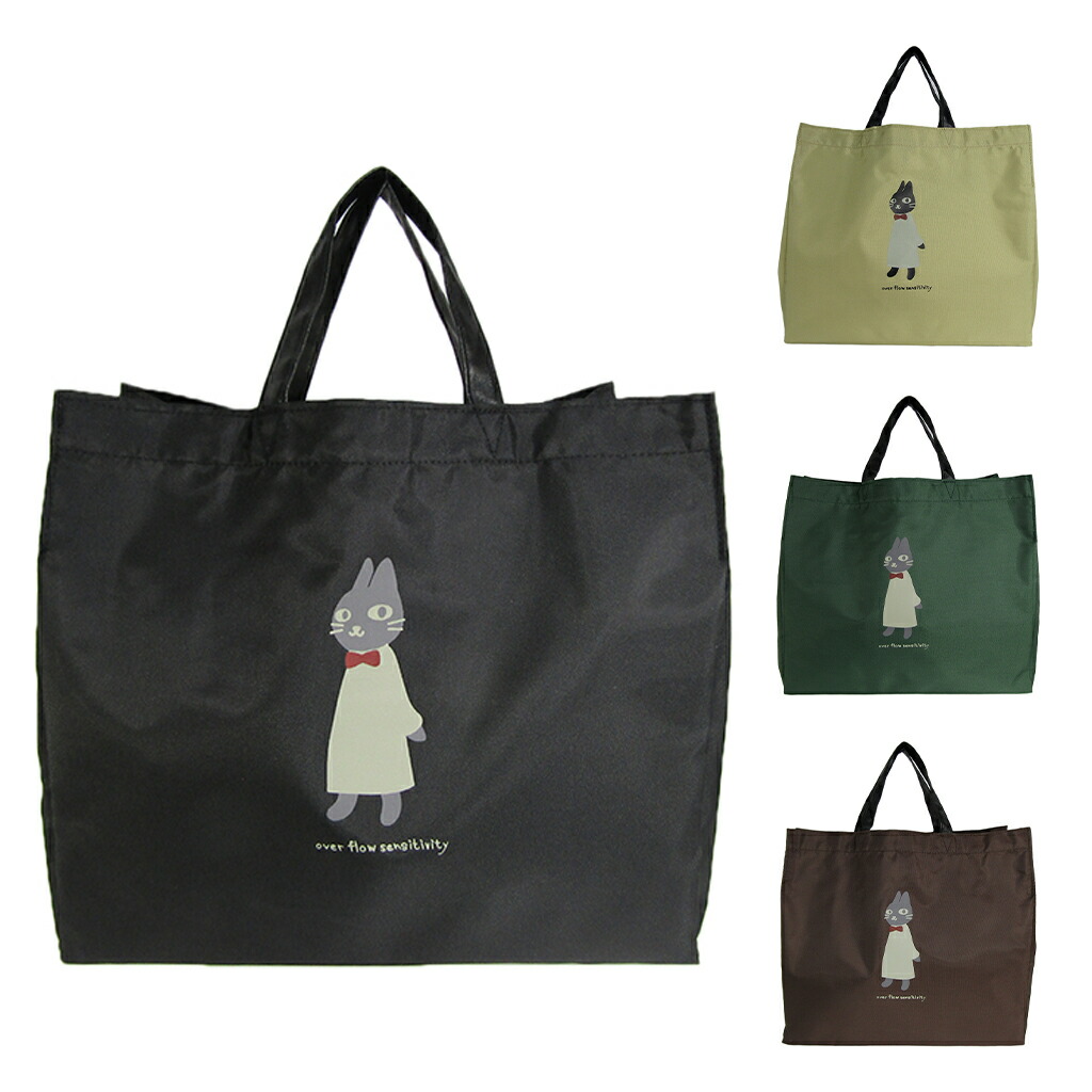 専用＊トートバッグ■ねこ柄■大容量■紺■オシャレ■サブバッグ■ショッピング 受注制作】ハチワレねこ柄 トートバッグ サブバッグ ベージュ
