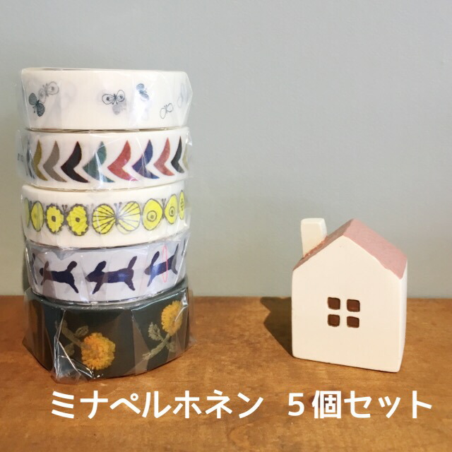 楽天市場】【送料無料】マスキングテープ 5巻セット ミナ