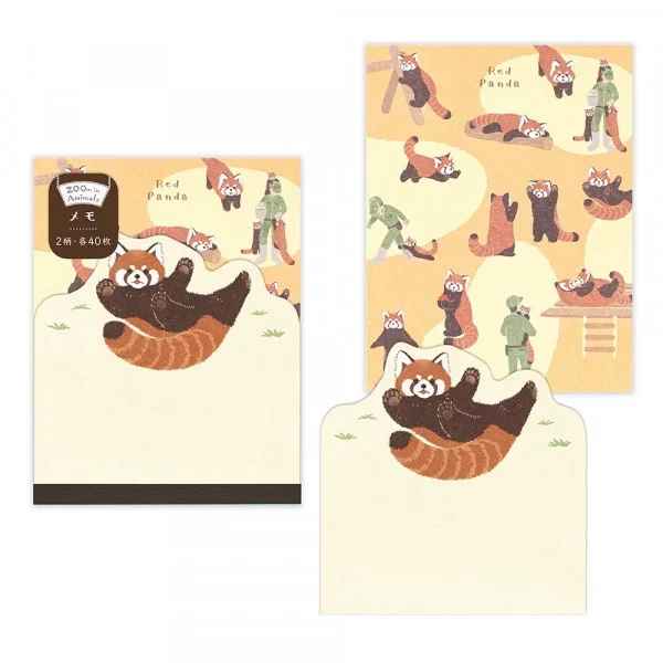 楽天市場】ダイカットメモ帳 48枚 パンダ＆レッサー柄 : ひゃくえもん