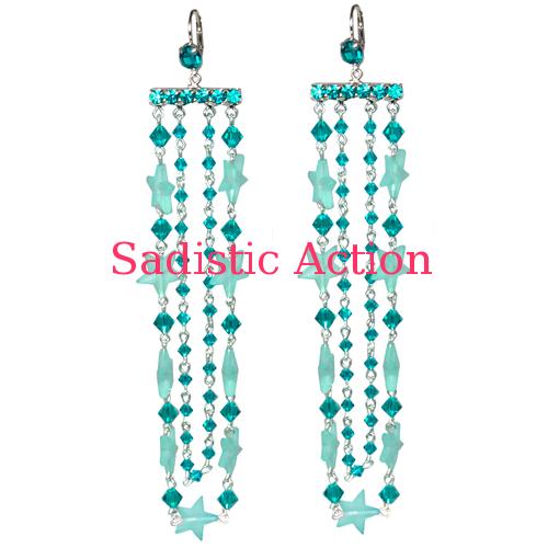 【即納】TARINA TARANTINO "TILT-A-WHIRL" STAR DROP EARRINGS 【TARINA TARANTINO】【TAR-PI-E14S11-BL】|Sadistic Action