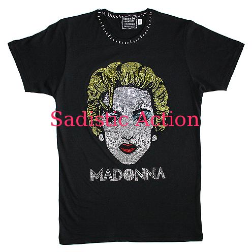 【即納】iconic couture×Sadistic Action×MADONNA Mens\u0027T 【iconic couture】【ICO-TP-MAD-BK-M】