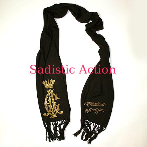 【即納】CHRISTIAN AUDIGIER CA Signature Knit Scarf 【CHRISTIAN AUDIGIER】【セール商品】【CA-ACC-CAW505-BR】|Sadistic Action