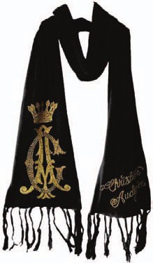 【即納】CHRISTIAN AUDIGIER CA Signature Knit Scarf 【CHRISTIAN AUDIGIER】【セール商品】【CA-ACC-CAW505-BK】
