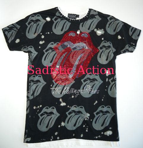【即納】iconic couture×Sadistic Action STONES Men'sT B/R 【iconic couture】【ICO-TP-STONES-BK/RE-M】