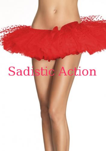 【即納】Leg Avenue Tulle tutu with mesh flocked polka dot top layer A1900 【Leg Avenue　（ストッキング、ランジェリー、衣装、コスチューム、小物）】【コスチュームアクセサリー】【LEG-AC-A1900】