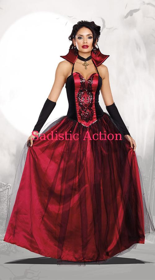 【即納】Dreamgirl Bloody Beautiful Vampire Queen Costume 【ハロウィンコスチューム】【Dreamgirl（コスチューム、ランジェリーー、フェティッシュ）】【DG-CO-10259】