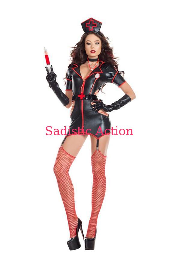 【即納】STARLINE Women's Stitched Up Nurse Costume 【ハロウィンコスチューム】【STARLINE　(コスチューム、ランジェリー、衣装）】【SL-CO-S7026】