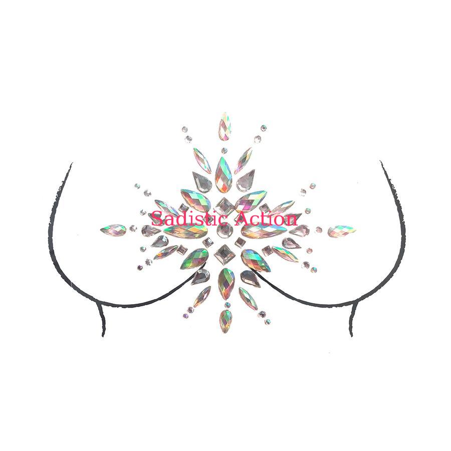【即納】NOVA NUDE Arendelle Crystal Jewel BodiStix Body Sticker 【その他】【ペイスティ・ニップレス】【ニップレス・ペイスティ】【Neva Nude（ニップレス、ペイスティ）】【CR-020-BS 】
