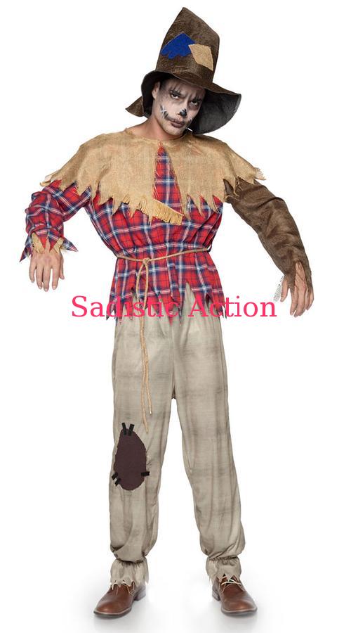 【即納】Leg Avenue Men's Sinister Scarecrow Costume 【Leg Avenue　（ストッキング、ランジェリー、衣装、コスチューム、小物）】【ハロウィンコスチューム】【LEG-CO-86944】