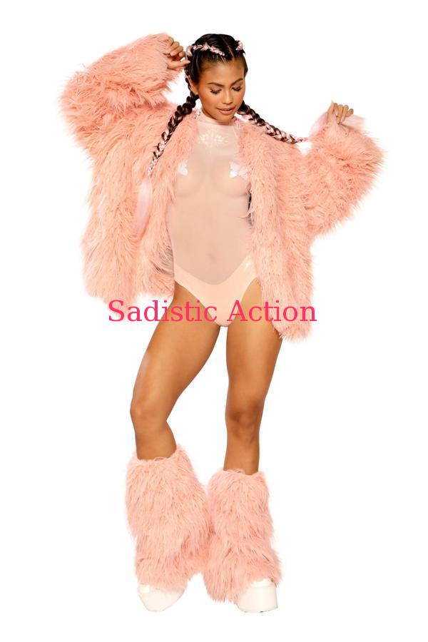 【即納】J.Valentine SHAGGY MOHAIR FAUX FUR COAT 【J Valentine(ダンスウェア、衣装、コスチューム、小物)】【トップス】【JV-DW-FF932-VR】｜Sadistic Action
