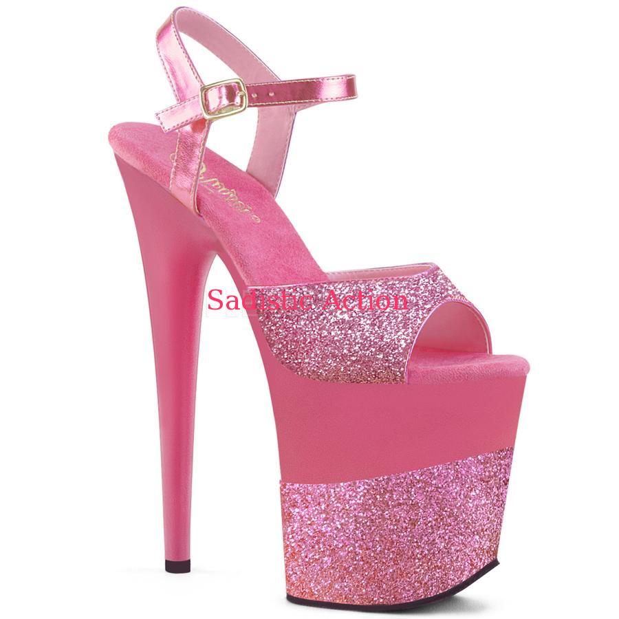 【即納】PLEASER Ankle Strap Sandal 【Pleaser (ブーツ、サンダル、シューズ）】【御召しもの付属品】【サンダル】【PL-SAN-FLAMINGO-809-2G-PI】