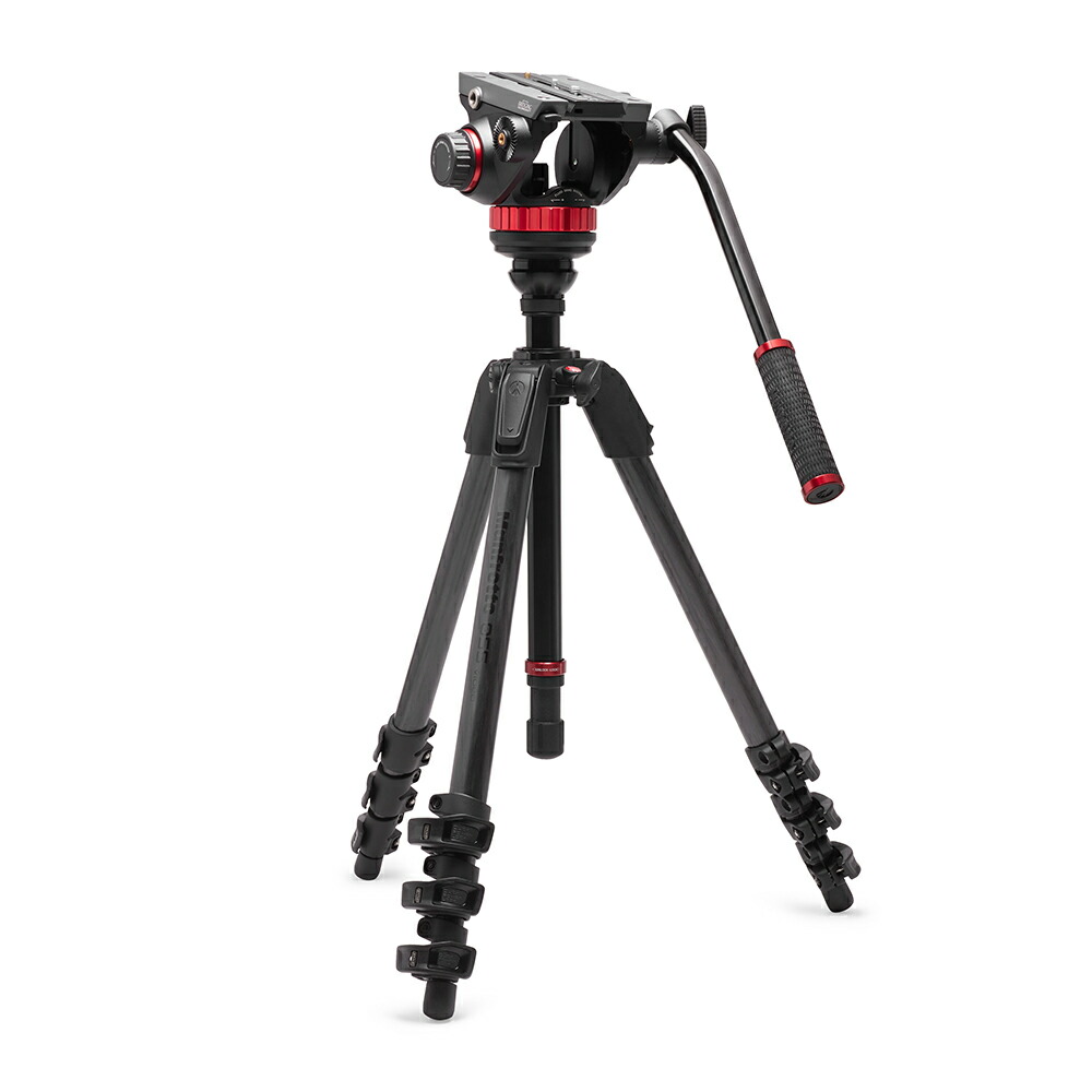 マンフロット（Manfrotto）MVH502AH映像媒体雲台+055炭素映像媒体三脚4段 MVK502055CXPROV