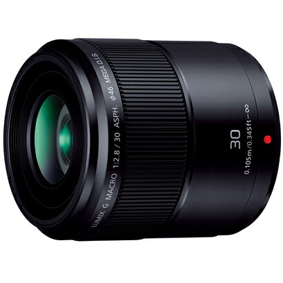 パナソニック(Panasonic) H-HS030 LUMIX G MACRO 30mm/F2.8 ASPH./MEGA O.I.S. マイクロフォーサーズ ブラック|サエダオンラインショップ