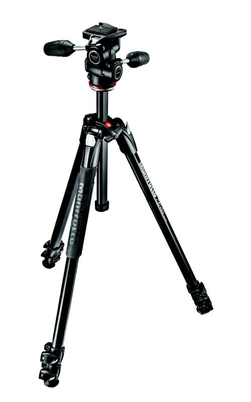 マンフロット(Manfrotto)290XTRA アルミニウム3段三脚 3ウェイ雲台キット MK290XTA3-3W