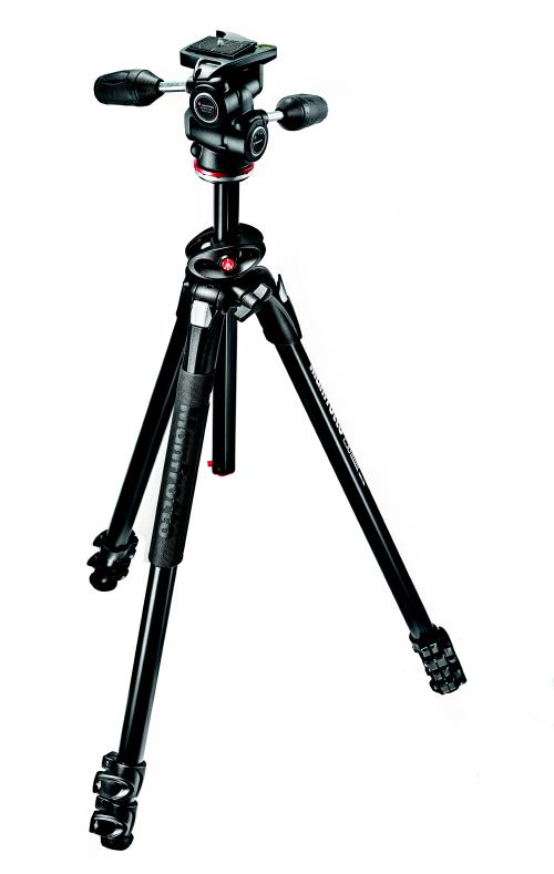 マンフロット(Manfrotto)290DUAL アルミニウム3段三脚+3ウェイ雲台キット MK290DUA3-3W|サエダオンラインショップ