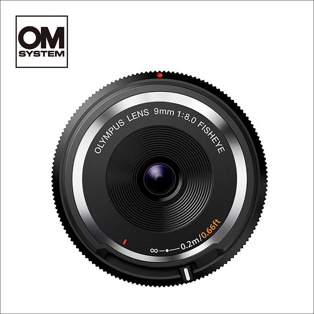 オーエムシステム (OM SYSTEM) 9mm F8 フィッシュアイボディーキャップレンズ ブラック BCL-0980|サエダオンラインショップ