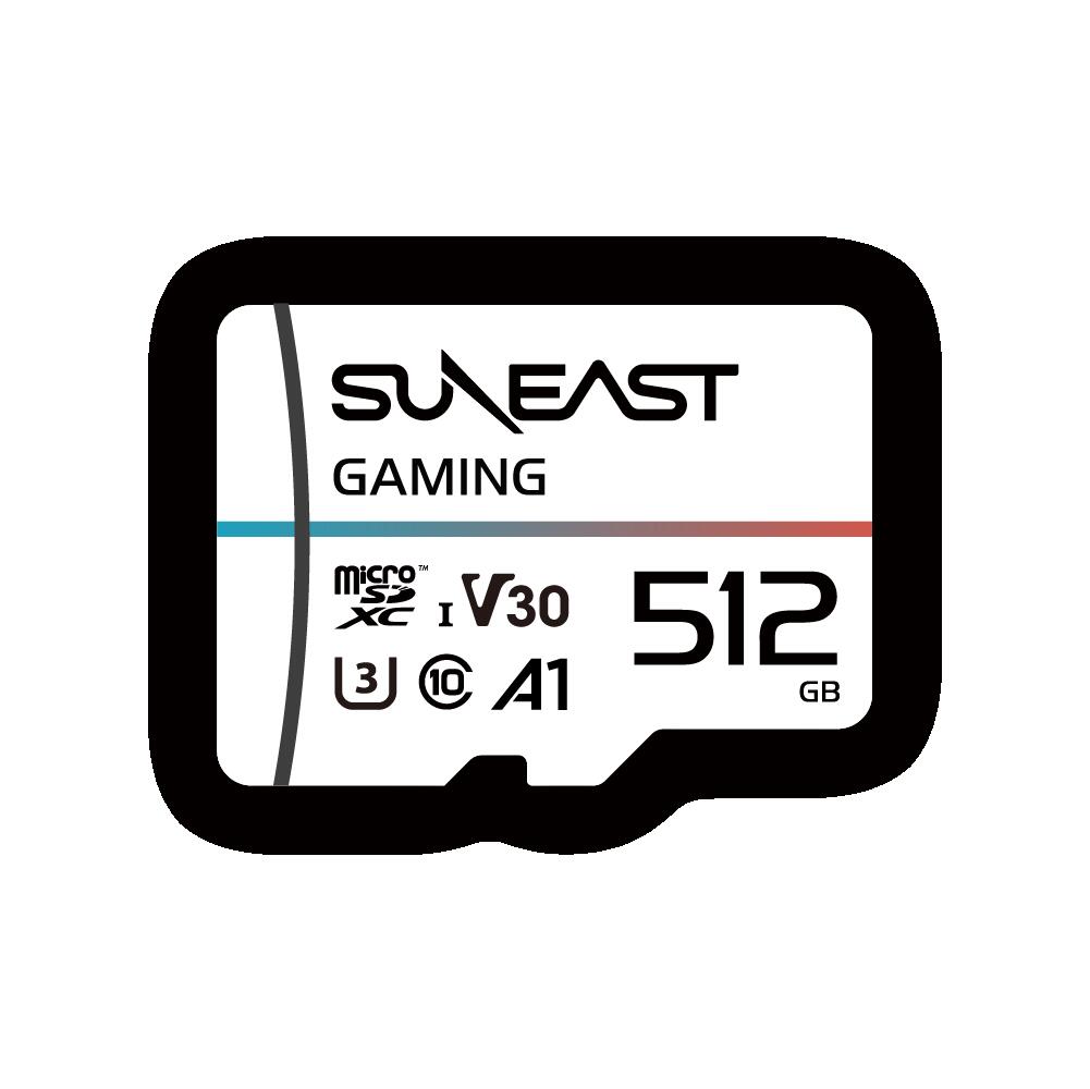 【アウトレット】サンイースト(SUNEAST) ゲーミング microSDXC 512GB SE-MSDU1512DGM|サエダオンラインショップ