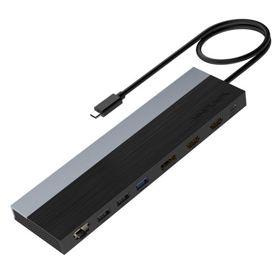 WAVLINK WL-UMD08 12-in-1 USB C トリプルディスプレイドッキングステーション UMD08 PC 用の 85W 充電、最大 4K@60Hz、DisplayPort、HDMI、PD、USB 2.0/3.0、ギガビット イーサネット、SD/TF スロット、Windows&Mac 用オーディオ ジャックをサポート|サエダオンラインショップ