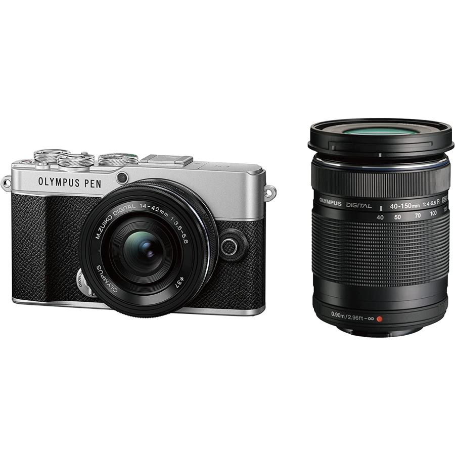 オリンパス(OLYMPUS) ミラーレス一眼 E-P7 ダブルズームキット シルバー|サエダオンラインショップ