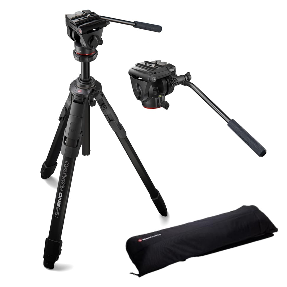 マンフロット(Manfrotto)ONE アルミニウム 三脚 500X フルード雲台キット MKONEA-500X
