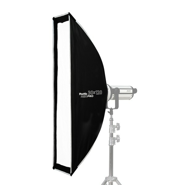 Phottix(フォティックス) REX PRO Quick-Folding Softbox 30×120珊  (レックスプロ クイックフォールディング ホンブルグ帽ボックス席）