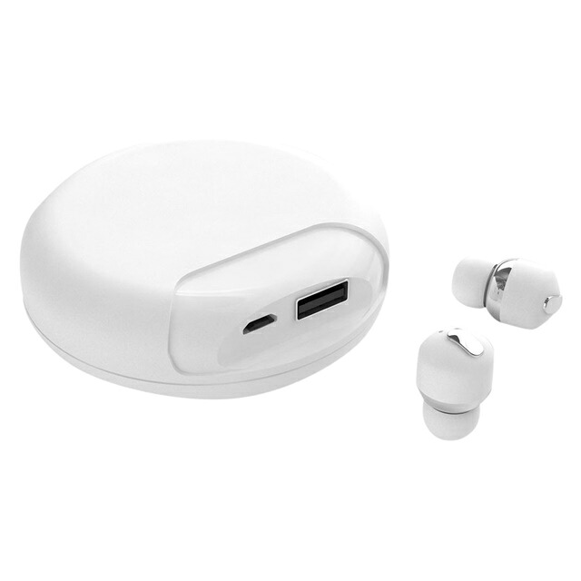60時間音楽再生可能 モバイルバッテリー機能付 完全ワイヤレスイヤホン Air Twins エアーツインズ Bluetooth 超小型 軽量 ハンズフリー ワンタッチ操作 ペアリング モバイルバッテリー 充電器 ワイヤレスイヤホン｜coco-M-