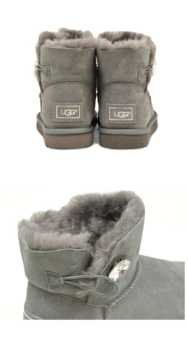 Ugg アグ Ugg Australia アグ オーストラリア グレー Ugg レディース ベイリーボタン ミニ ブリング アグ メンズクラシックショート ブーツ ムートンブーツ スノーブーツ メンズ ブーツ ショートブーツ シープスキン グレー ブラック Coco M Ugg アグ ボタン ショート