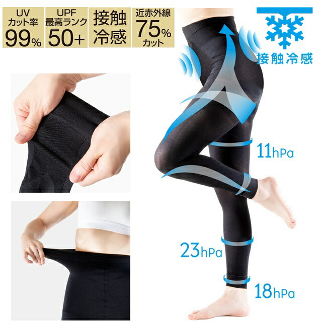 MARUKO 水陸両用ヒップアップ＆UVカットレギンス ブラック(限定品・L) 楽天市場】UVレギンス アクアプラス 水陸両用 UVカット UV対策