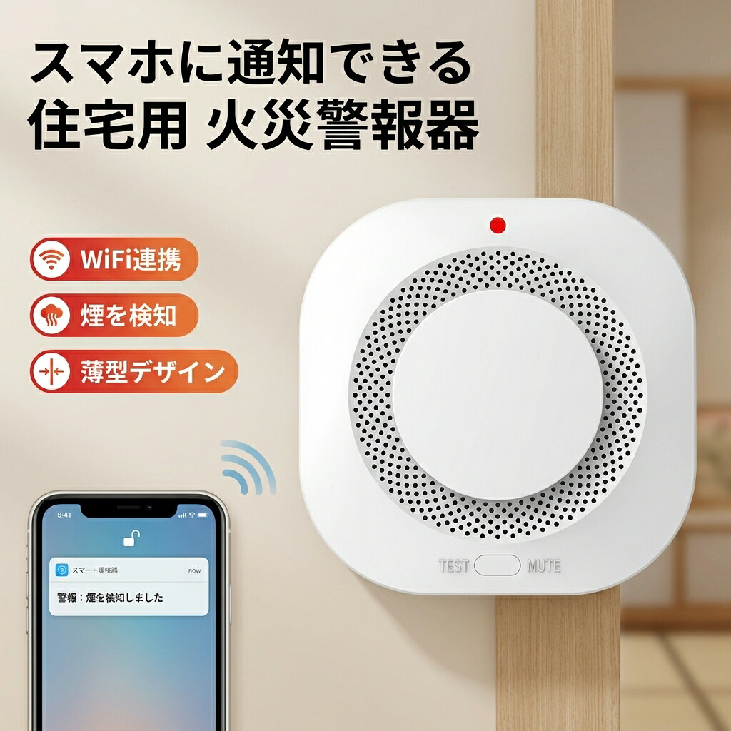 【スマホ遠さ注意報】住み家用焦熱地獄注意報器 WIFI知的能力繋ぎ合わせる 薄型 煙式 焦熱地獄注意報器 焦熱地獄 焦熱地獄 呼びりん 取り締まり 適用業務 乾電池 住み家用 防犯目ざまし時計 尖んがり消化 差し上げ物 差し上げ物 一般受け おすすめ 新やって行く 母の日 父の日 生まれ落ちる日 日用品雑貨・文房具・手芸-防災関連グッズ-火災警報器・ガス警報器