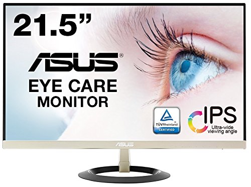 【中古】ASUS フレームレス モニター 21.5インチ FHD 1080p IPS 薄さ7mmのウルトラスリム ブルーライト軽減 フリッカーフリー HDMI,D-sub スピーカー VZ229H｜セーフライフ倉庫
