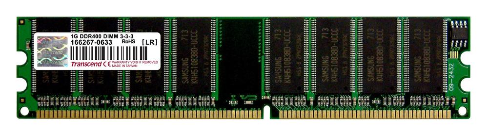 【中古】Transcend 1GB DDR400 DIMM TS128MLD64V4J