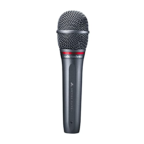 【中古】オーディオテクニカ AE6100 ダイナミックマイク XLR 超単一指向性マイク ボーカル ライブ DTM マイクホルダー付属 マイクポーチ付属