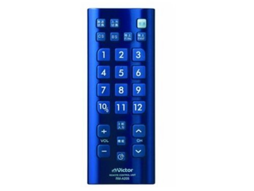 【中古】JVCケンウッド ビクター テレビ用リモートコントローラー ブルー RM-A205-A