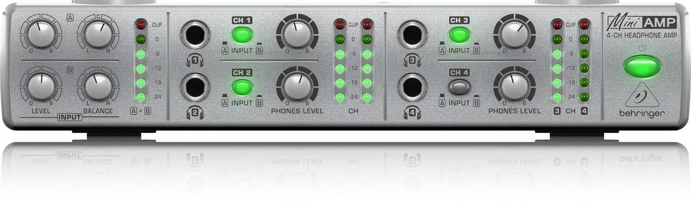 【中古】BEHRINGER べリンガー 尖端電話機 ヘッドフォンアンプ AMP800