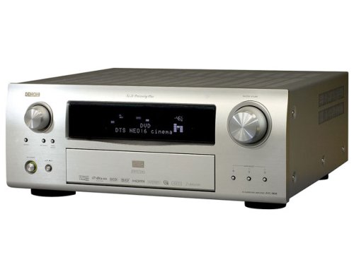 【中古】Denon AVサラウンドアンプリファイアー 割り増し金しろがね色 AVC-3808-SP