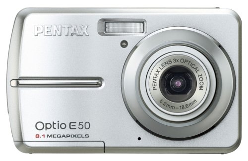 【中古】PENTAX デジタルカメラ OPTIO E50 シルバー 810万画素 光学3倍ズーム 20,834円