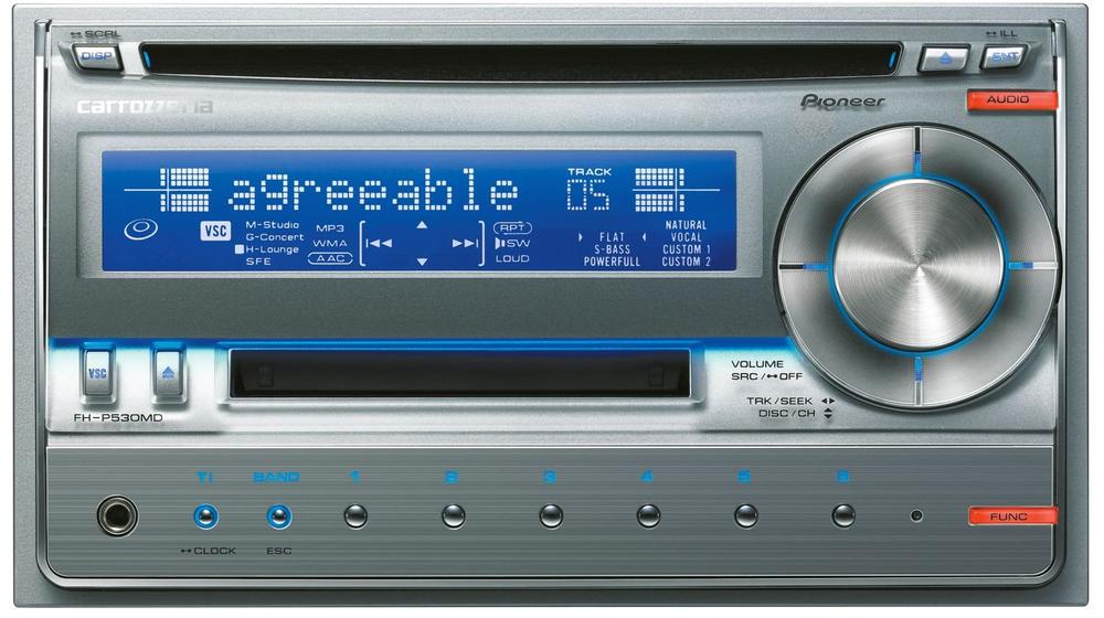【中古】カロッツェリア(パイオニア) カーオーディオ FH-P530MD-S 2DIN CD/MD