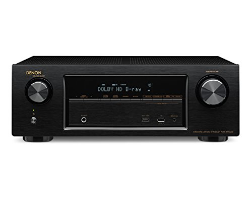【中古】Denon AVサラウンド受信システム 7.2ch Wi-Fi/Bluetooth無線電話/ハイレゾ音源相応う 黒いこと AVR-X1100W-K