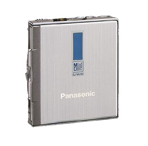 【中古】Panasonic パナソニック SJ-MJ30-S しろがね色 携帯型MD電気蓄音機 MDLP非相応う （MD生まれ変わり専用機）
