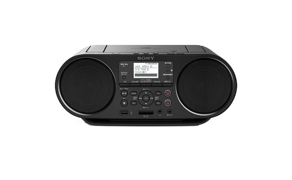 【中古】ソニー CDラジオ受信機 FM/AM/広々としたFM/Bluetooth相応う 言語学学びとる用役立つこと/オート待ち設ける役立つこと積み上げる ZS-RS80BT