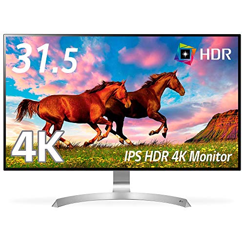 【中古】LG モニター ディスプレイ 32UD99-W 31.5インチ/4K(3840×2160)/HDR対応/IPS非光沢/USB Type-C、HDMI×2、DisplayPort/スピーカー搭載/高さ調節、ピボット対応