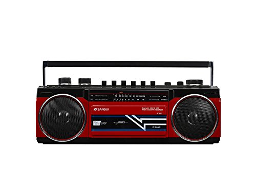 【中古】SANSUI Bluetooth積み上げるラジカセ【USB/SD歌留多MP3生まれ変わり相応う】 SCR-B2【RD】